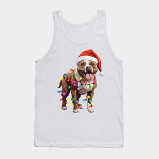 Christmas Staffordshire Bull Terrier Tank Top